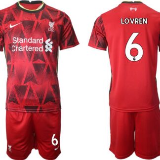 Men 2021-2022 Club Liverpool home red 6 Nike Soccer Jersey
