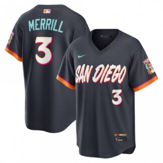 Jackson Merrill San Diego Padres Nike 2026 City Connect Stadium Jersey - Obsidian