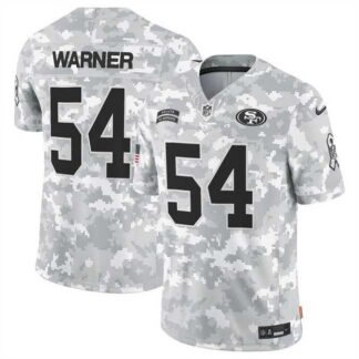 Men's San Francisco 49ers #54 Fred Warner 2024 F.U.S.E Arctic Camo Salute To Service Limited Stitched Jersey Dyin