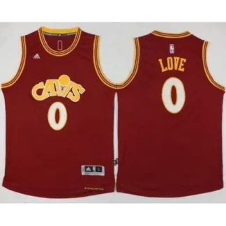 Cavaliers #0 Kevin Love Red CAVS Stitched NBA Jersey