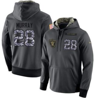 NFL Men's Nike Oakland Raiders #28 Latavius Murray Stitched Black Anthracite Salute to Service Player Performance H...
