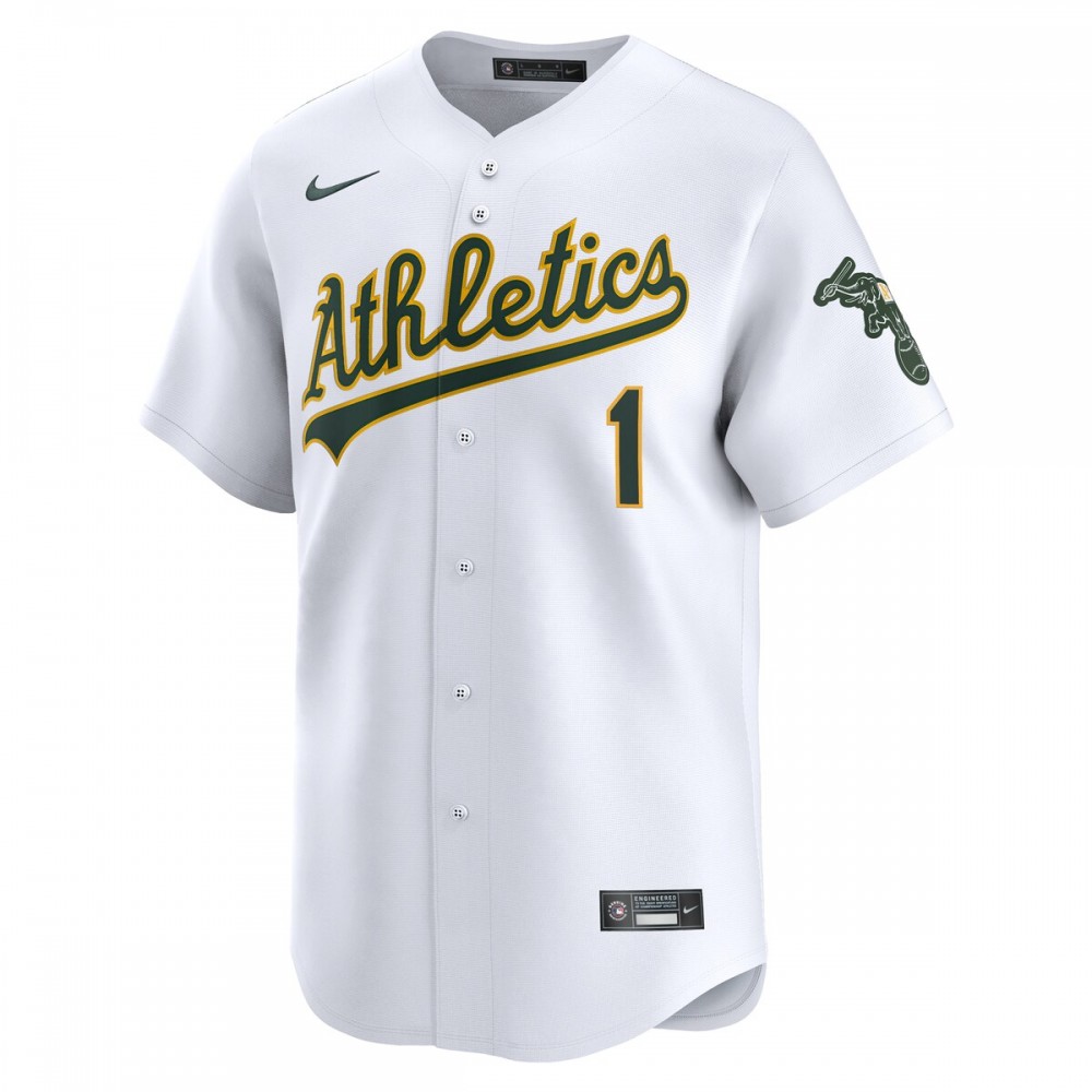 Oakland Athletics Nike #1 Dad Home Limited Jersey - White - Image 2
