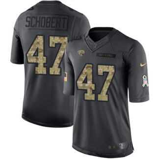 Nike Jacksonville Jaguars #47 Joe Schobert Black Men’s Stitched NFL Limited 2016 Salute to Service Jersey