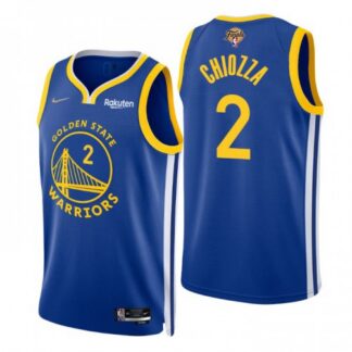 Nike Golden State Warriors #2 Chris Chiozza Royal Youth 2022 NBA Finals Icon Edition 75th Anniversary Diamond Swing...