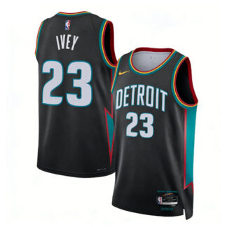 Men's Detroit Pistons #23 Jaden Ivey Charcoal 2025/26 Swingman City Edition Jersey