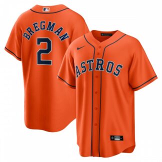 Alex Bregman Houston Astros Nike Alternate Replica Player Name Jersey - Orange
