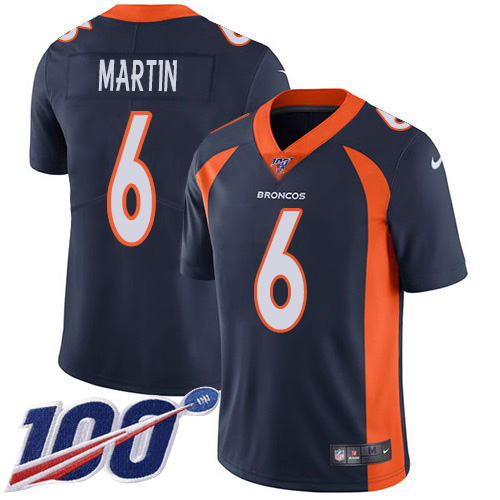 Nike Denver Broncos #6 Sam Martin Navy Blue Alternate Men’s Stitched NFL 100th Season Vapor Untouchable Limited Jersey