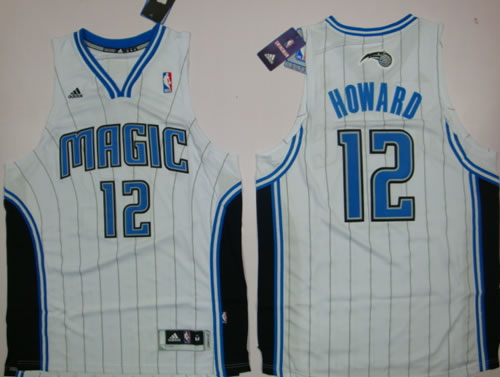 Orlando Magic #12 Howard White Revolution 30 Authentic Jerseys