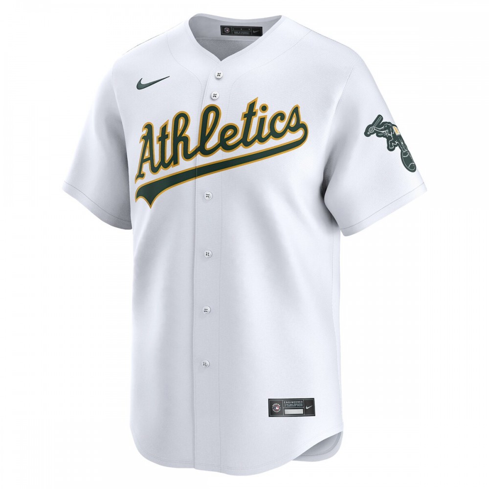 Oakland Athletics Nike Home Limited Jersey - White - Image 2
