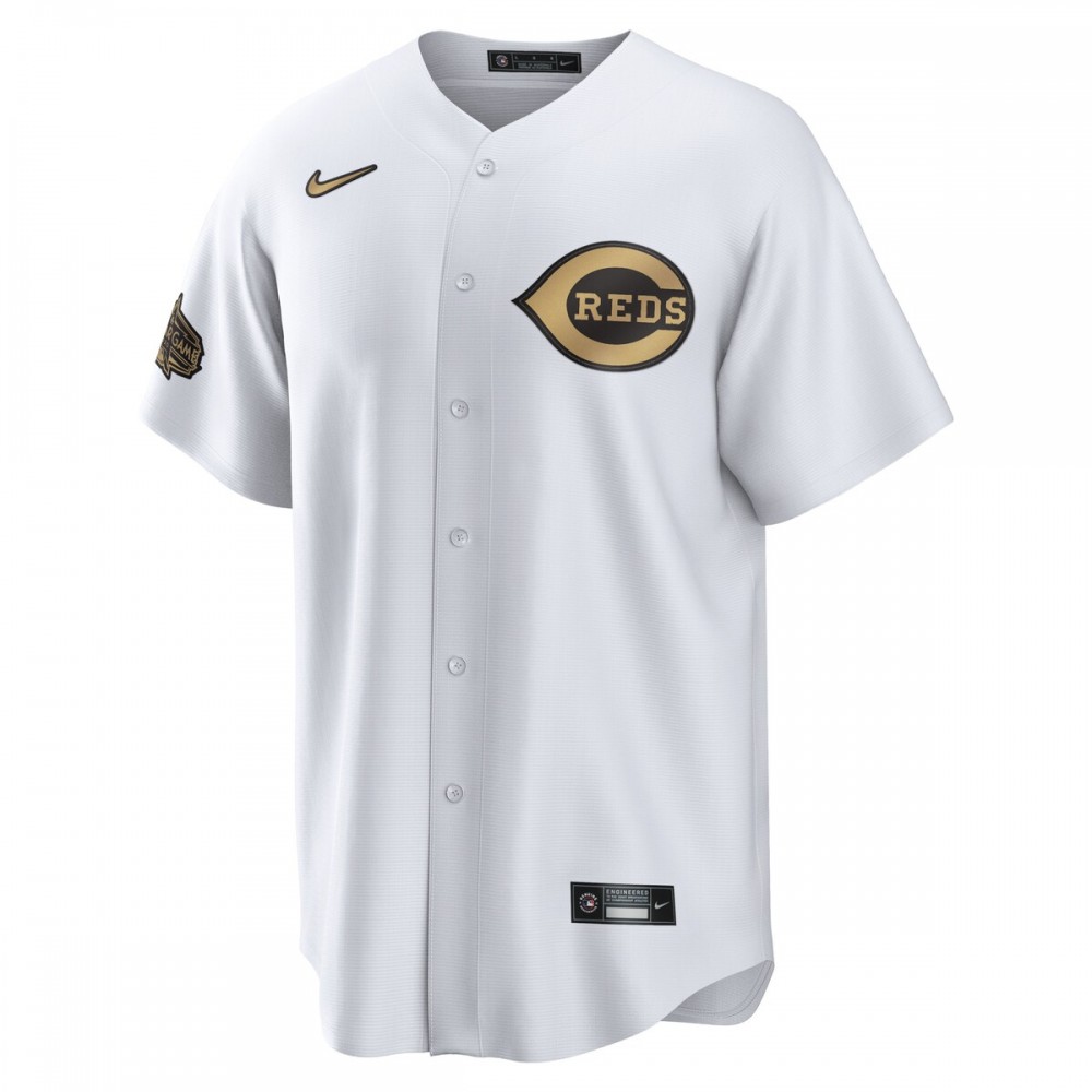 Cincinnati Reds Nike 2022 MLB All-Star Game Replica Blank Jersey - White - Image 2