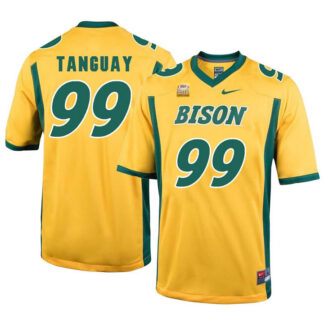 North Dakota State Bison 99 Nate Tanguay Gold College Football Jersey Dzhi