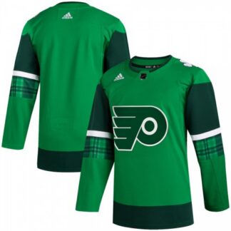 Philadelphia Flyers Blank Men’s Adidas 2020 St. Patrick’s Day Stitched NHL Jersey Green