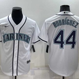 Seattle Mariners #44 Julio Rodriguez White Stitched MLB Cool Base Nike Jersey