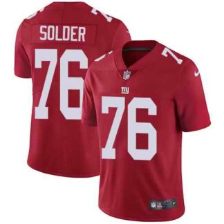 Nike Men & Women & Youth Giants 76 Nate Solder Red Alternate NFL Vapor Untouchable Limited Jersey