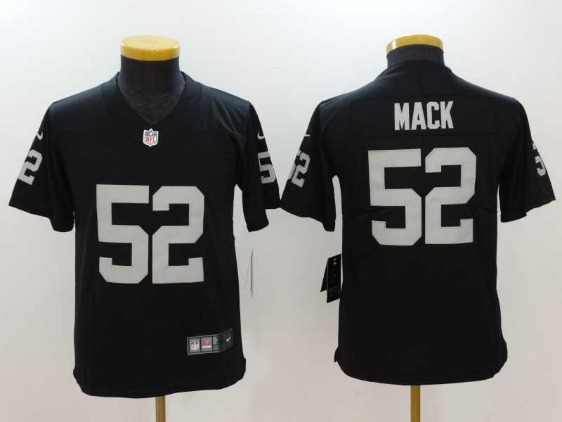 Youth Limited Nike Oakland Raiders #52 Khalil Mack Black Vapor Untouchable Jersey