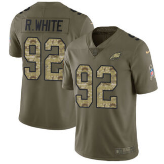 Nike Philadelphia Eagles #92 Reggie White Olive/Camo Men’s Stitched NFL Limited 2017 Salute To Service Jersey