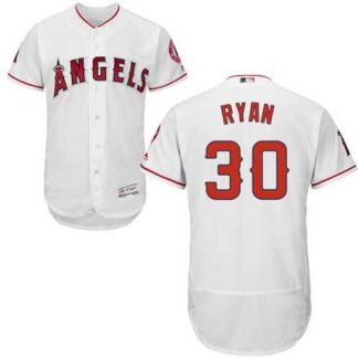 Los Angeles Angels of Anaheim #30 Nolan Ryan White Flexbase Stitched Jersey DingZhi