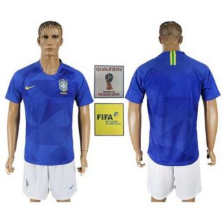 Brazil Blank Away Soccer Country Jersey