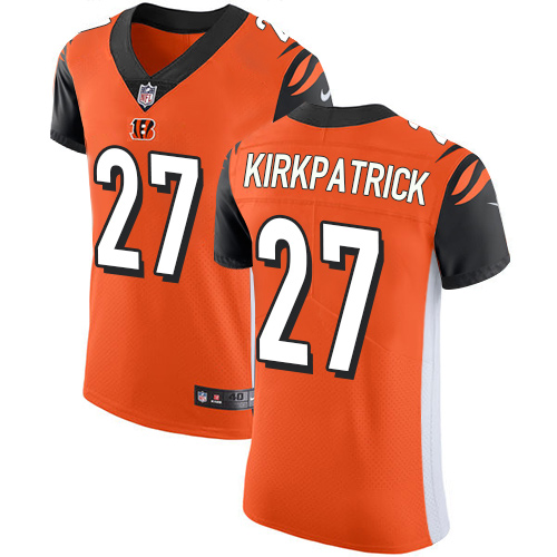 Nike Cincinnati Bengals #27 Dre Kirkpatrick Orange Alternate Men’s Stitched NFL Vapor Untouchable Elite Jersey