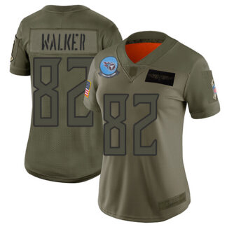 Nike Tennessee Titans #82 Delanie Walker Camo Women’s Stitched NFL Limited 2019 Salute to Service Jersey