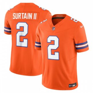 Patrick Surtain II Denver Broncos Nike Alternate Mile High Collection 1977 Throwback Vapor F.U.S.E. Limited Jersey...