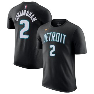 Cade Cunningham Detroit Pistons Nike Unisex 2025/26 City Edition Name & Number T-Shirt – Charcoal