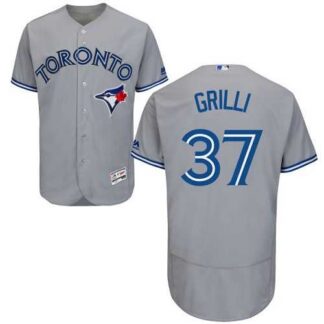 Toronto Blue Jays #37 Jason Grilli Gray Flexbase Stitched Jersey DingZhi