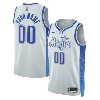 Women's Orlando Magic Nike Silver 2025/26 City Edition Swingman Custom Jersey