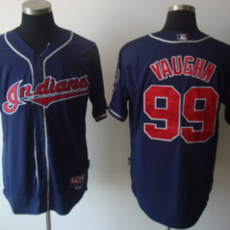 Cleveland Indians #99 Vaughn Blue Jerseys