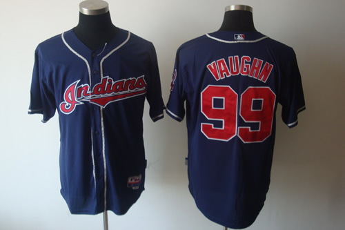 Cleveland Indians #99 Vaughn Blue Jerseys