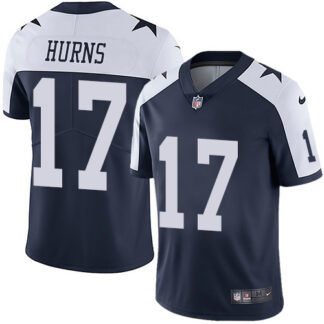 Men's Nike Dallas Cowboys #17 Allen Hurns Navy Blue Thanksgiving Stitched NFL Vapor Untouchable Limited Throwback J...