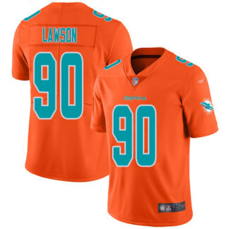 Nike Miami Dolphins #90 Shaq Lawson Orange Youth Stitched NFL Limited Inverted Legend Jersey