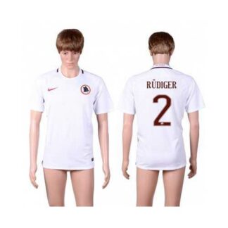 Roma #2 Rudiger Away Soccer Club Jersey