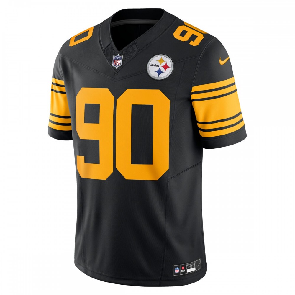 T.J. Watt Pittsburgh Steelers Nike Vapor F.U.S.E. Limited Alternate 2 Jersey - Black - Image 2