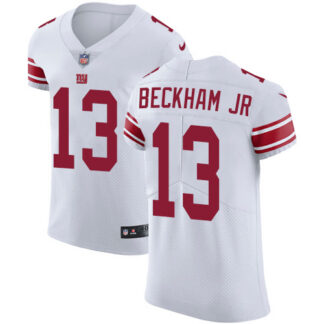 Nike New York Giants #13 Odell Beckham Jr White Men’s Stitched NFL Vapor Untouchable Elite Jersey